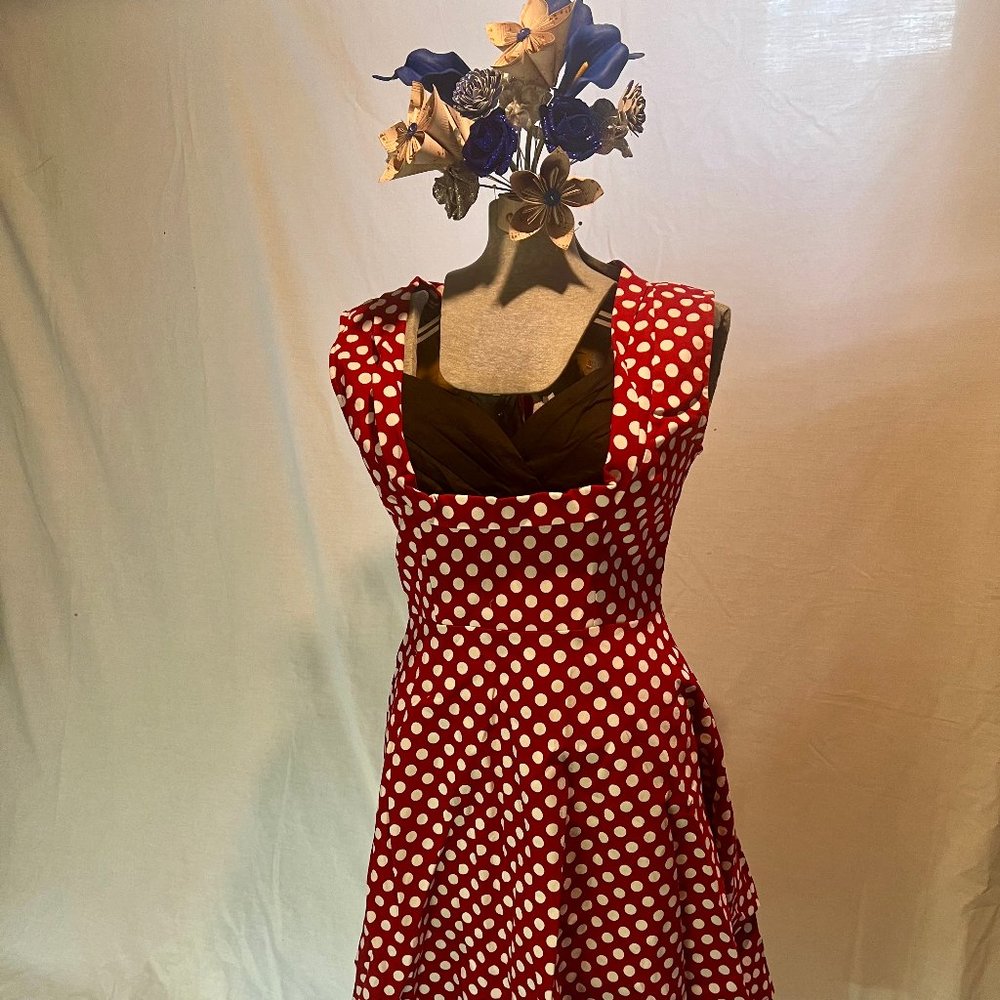 50s Inspired Polka Dot Dress
